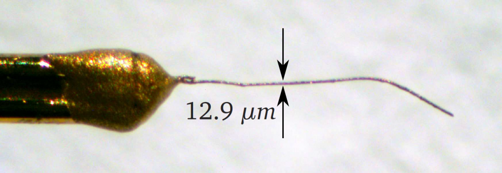 Mikrothermoelemente für lokale Temperaturmessungen